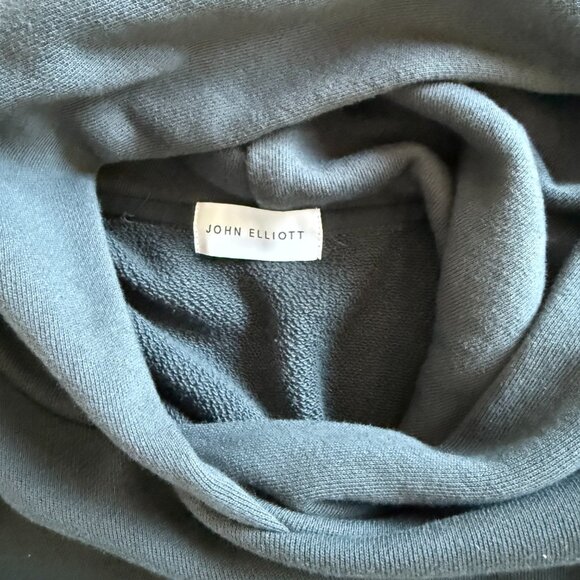 John Elliott Lean Fit Hoodie in Grey - Picture 3 of 4